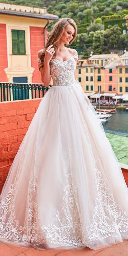 oksana mukha wedding dresses 2018 a line sweetheart neckline lace off the shoulder