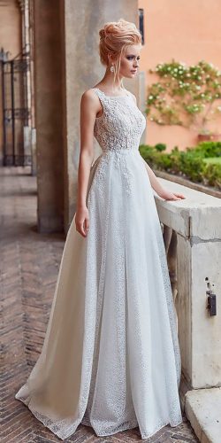 oksana mukha wedding dresses 2018 lace bateau neckline sleeveless straight