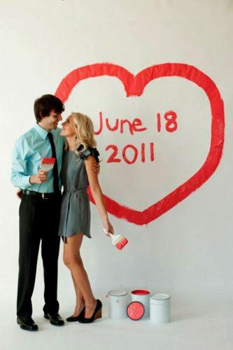 save the date photo ideas painted on a wall studio this is