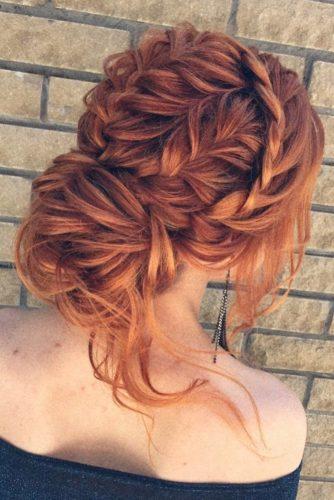 elstile wedding hairstyles braided updo with low volume bun elstilespb via instagram
