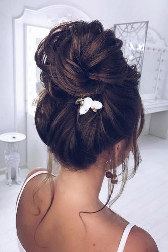 elstile wedding hairstyles bun with accessory elstile