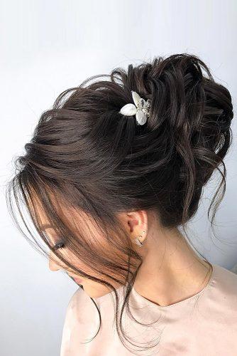 elstile wedding hairstyles updo with high bun elstilespb via instagram
