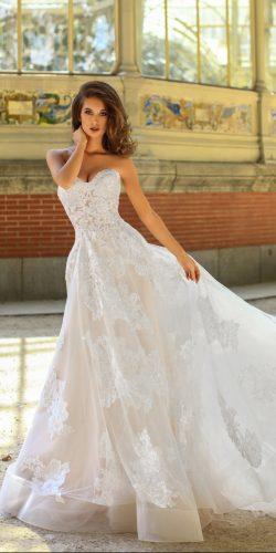 a line lace strapless sweetheart neckline with train victoria soprano 2018 wedding dresses style hanna