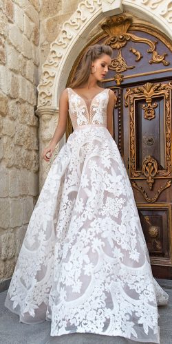 lace aline sleeveless wedding dresses 2018 by eva lendel luisa