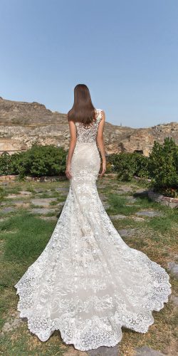 lace illusion back wedding dresses 2018 by eva lendel megan
