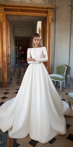 milla nova 2018 wedding dresses a line simple modern with long sleeves josephine1