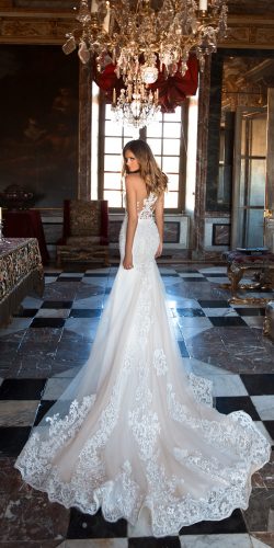 milla nova 2018 wedding dresses blush trumpet lace backless sleeveless polin1