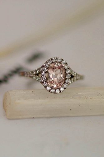 precision cut sapphires gemstones rogerio graca champagne pink sapphire split shank