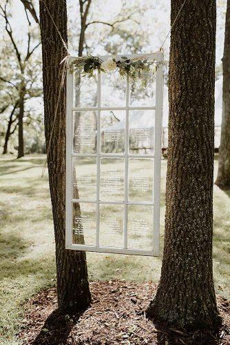 rustic backyard wedding decoration white window frame with signs on glass with white roses april violet photography