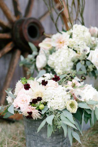 western wedding decoration white flowers arrangement jacquelyn poussot