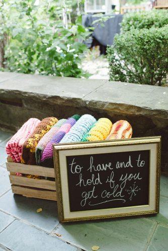 hippie wedding bright plaids with patterns in a wooden basket for guests scarlet oneill