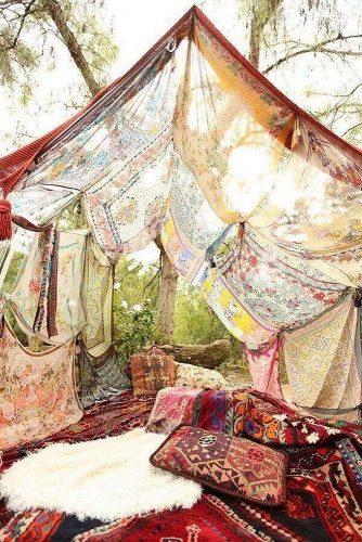 hippie wedding cushion bright teepee with gypsy patterns mypinkmartini via instagram