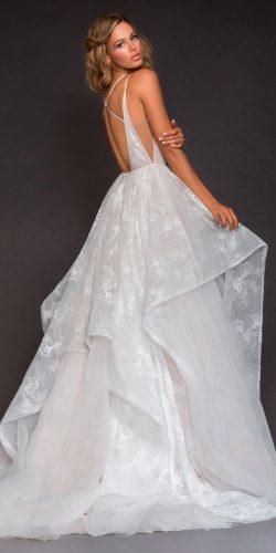 a lina low back sleeveless lace with straps hayley paige wedding dresses
