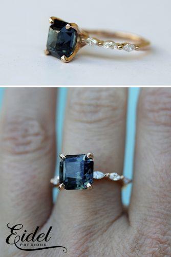 eidel precious engagement rings princess cut solitaire gold