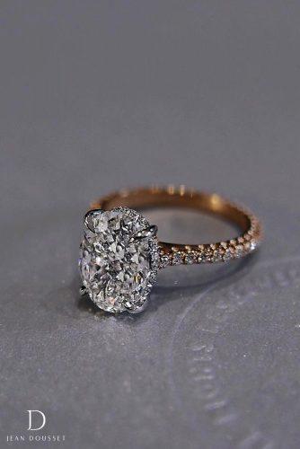 jean dousset engagement rings solitaire oval yellow white gold diamond 17