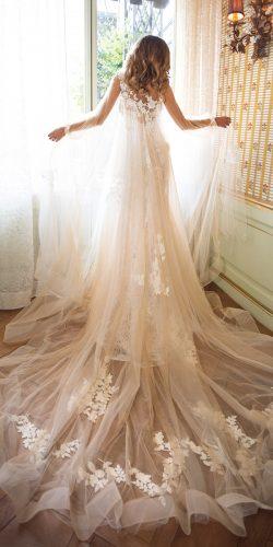 milla nova wedding dresses sheath blush lace backless sleeveless with cape sleeves jessica