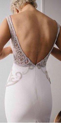 taya smith wedding dress sheath low back with straps lace liz martinez bridal