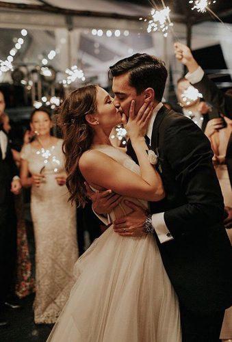 creative wedding photos kiss near sparklers melissamarshallx