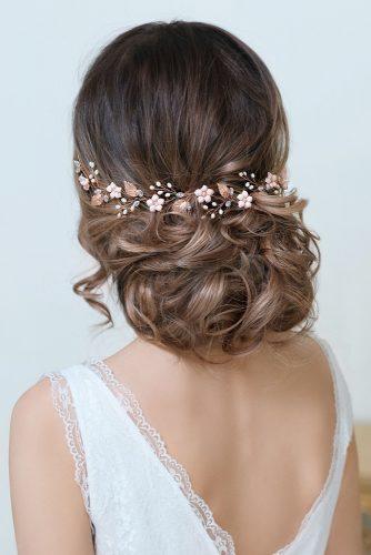 bridal hair accessories blush boho wedding floral headpiece top gracia