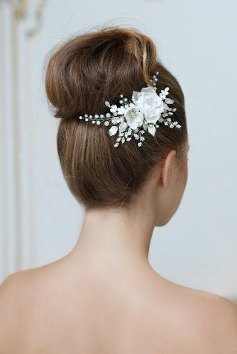 bridal hair accessories peony floral bridal hair comb top gracia