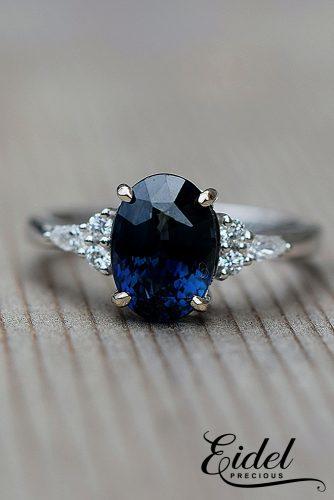 eidel precious engagement rings oval cut blue white gold solitaire 3cta