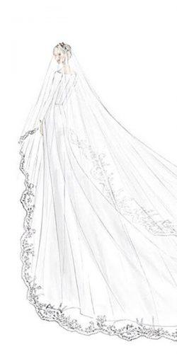 meghan markle wedding dresses a line simple long sleeves bridal illustrations royal gown givenchy official