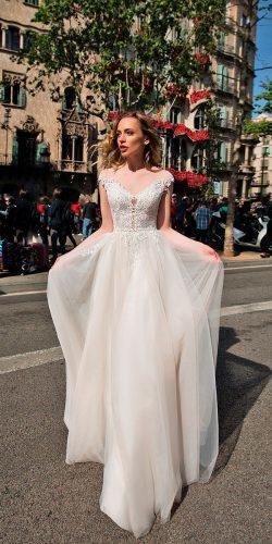 pollardi fashion group wedding dresses straight illusion lace off the shoulder vintage embellishment ida torez tiana