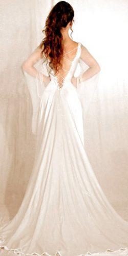 medieval wedding dresses a line lace low back illusion long sleeve with corset celtic faeriebrides