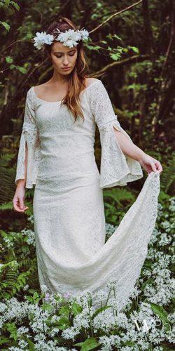 medieval wedding dresses straight open shoulders lace with long sleeves celticfusiondesign