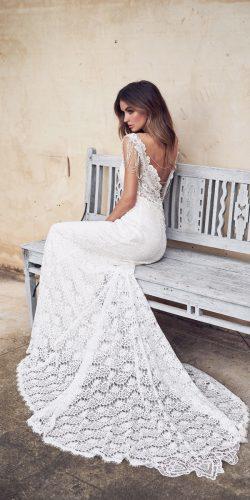 anna campbell 2019 lace sheath fit and flare open back hand beaded straps wedding dresses sasha
