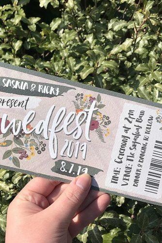 diy wedding invitations unique wedding invitations wedding festival style