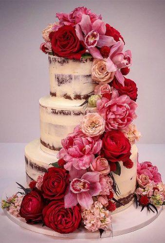 wedding cake shapes cake with flower casacade cakesofyourdreams