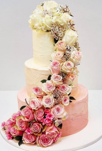 wedding cake shapes cake with flower cascade cakesofyourdreams