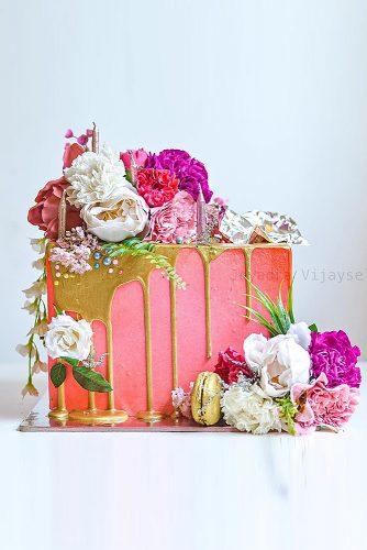 wedding cake shapes colorful rectangle