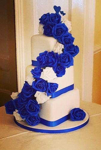 wedding cake shapes heart wedding cake blue flowers amygoddardcakes