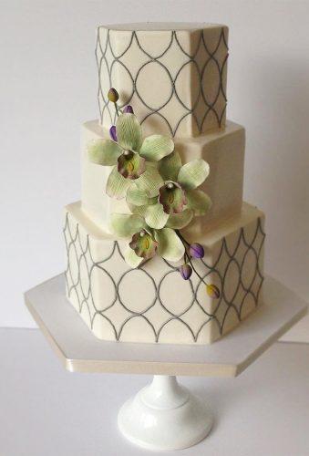 wedding cake shapes modern hexagonal cake carlareich