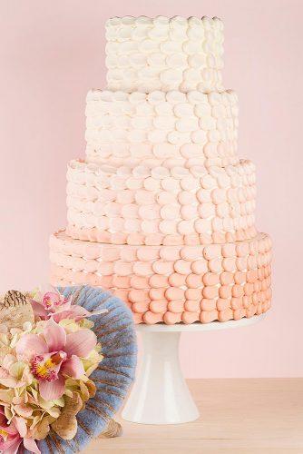 wedding cake shapes nude petals shaped