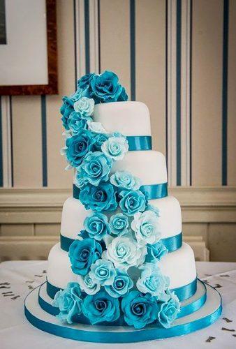 wedding cake shapes round cake blue flower cakesdecor