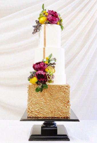 wedding cake shapes square cake with gold whippedcakeco