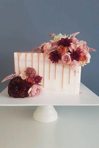 wedding cake shapes stylish rectangle