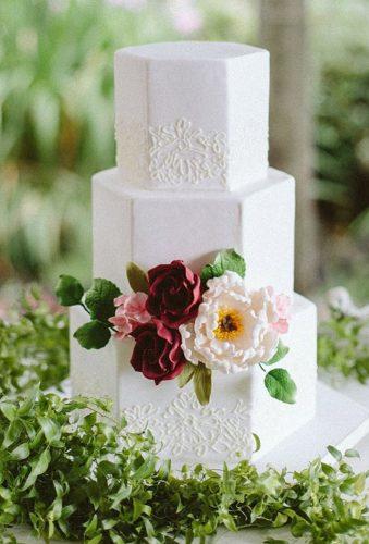 wedding cake shapes white cake with flower honeycrumbcakes