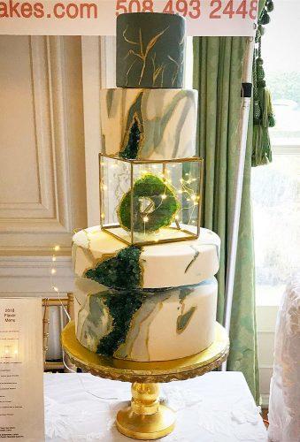 wedding cake shapes white green wedding cake wingatescakedesign