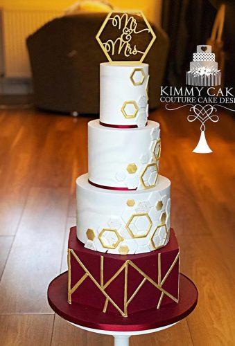 wedding cake shapeswhite burgundy wedding cake kimmycakes ccd