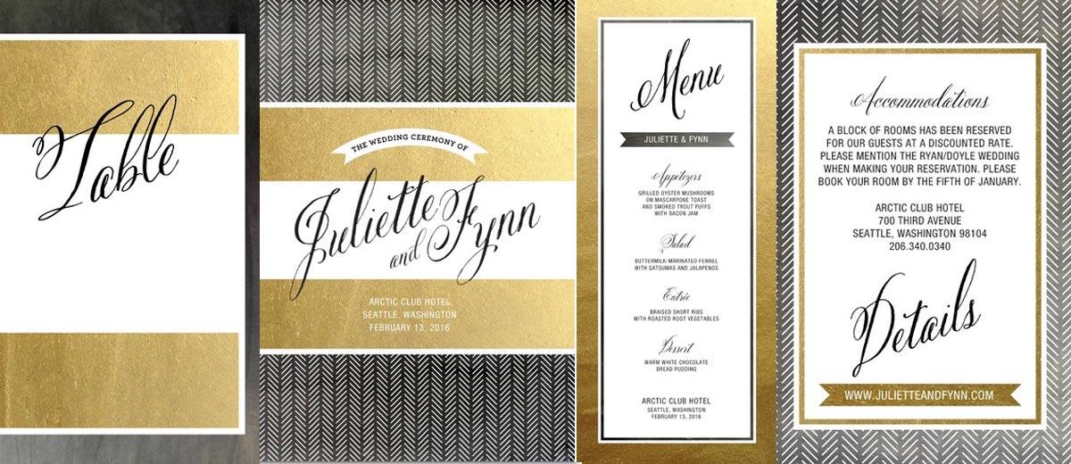 wedding stationery essentials programs place cards menus