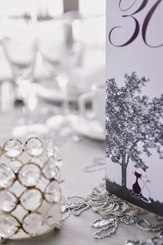 Wedding Table Decor - Numbers