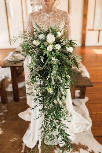 so beautiful greenery cascading bouquet