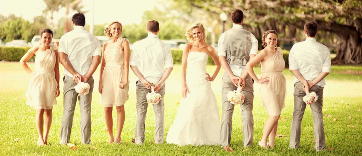 brides and their bridesmaids
