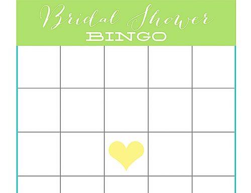 bridal shower bingo cards