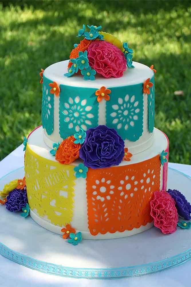 42 Exciting & Colourful Mexican Wedding Cake Ideas Page 4 of 8