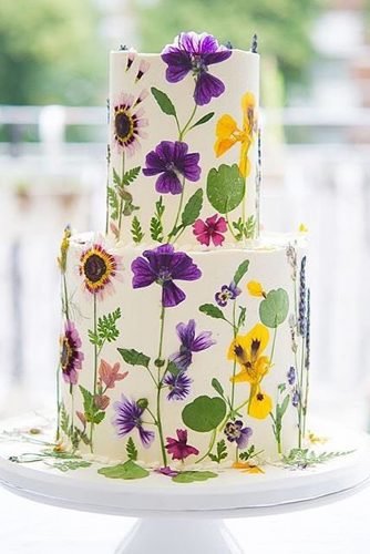simple wedding ideas amazing floral wedding cake